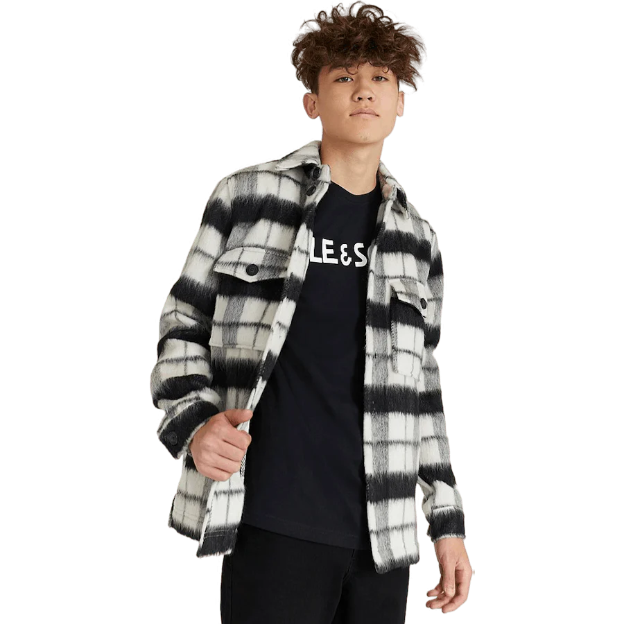 Checked Overshirt Black/white - Image 5