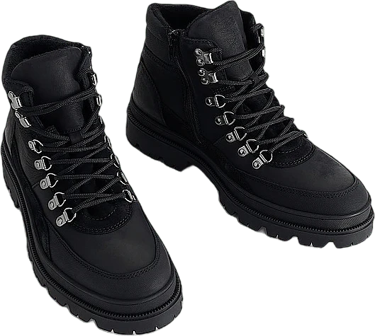 Chunky Hiking Boot Black - Image 3