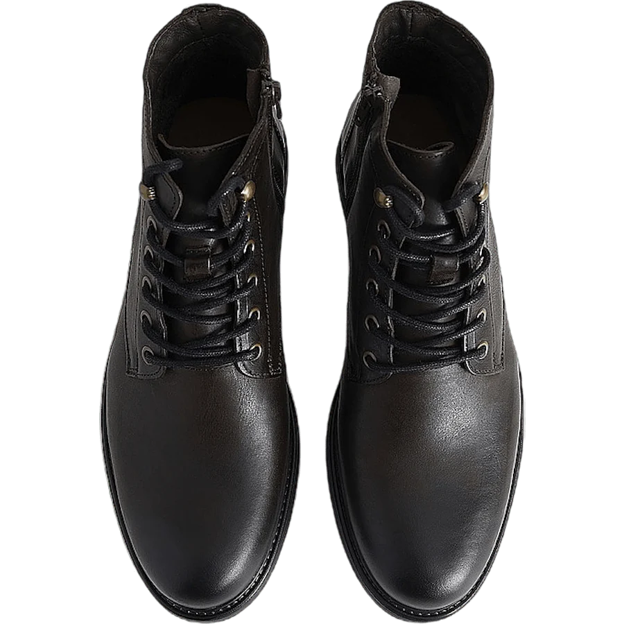 Lace Boot Brown Leather - Image 4