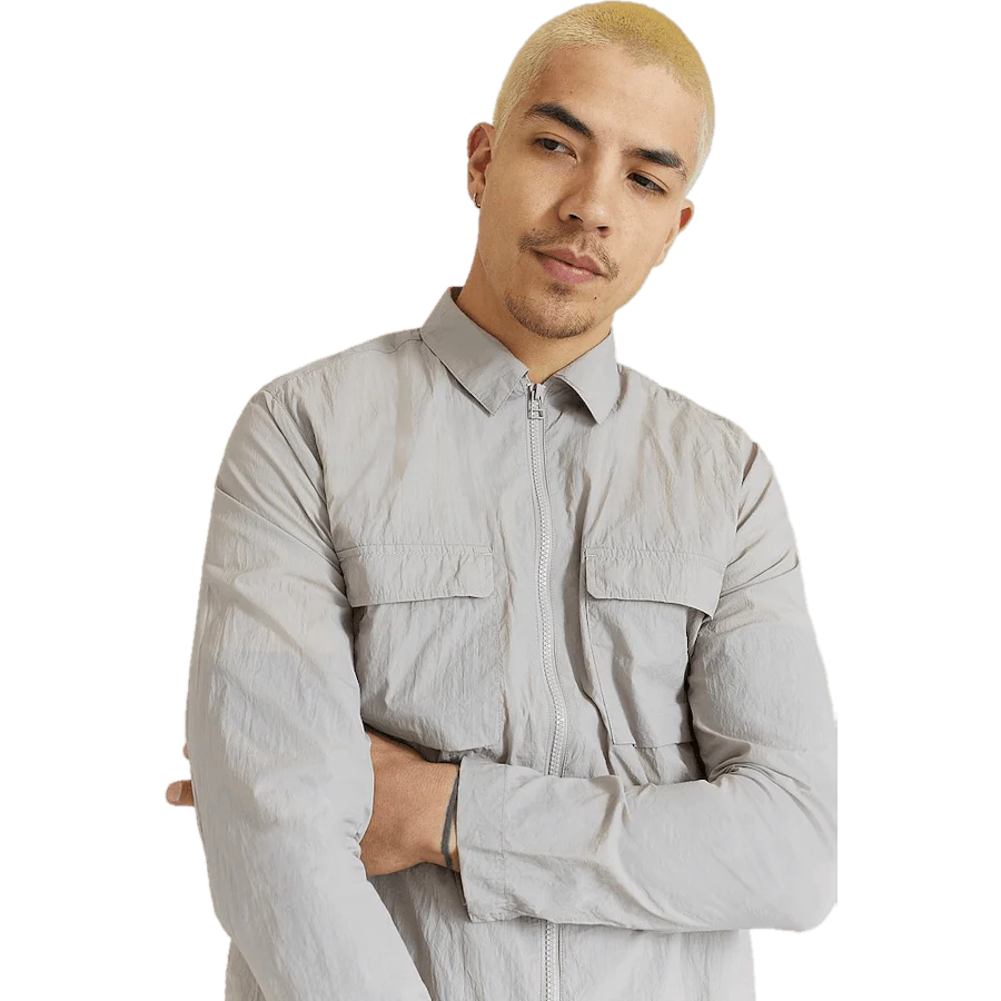 Nylon Overshirt Greige