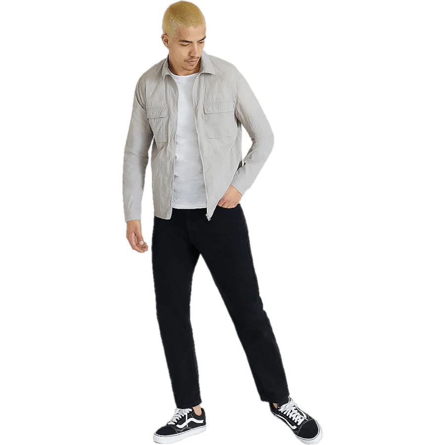 Nylon Overshirt Greige - Image 5