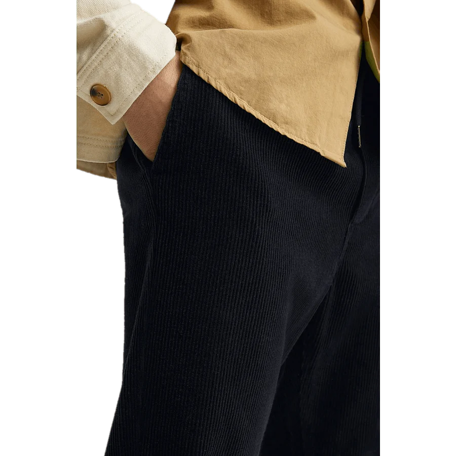 Regular Cord Trousers Navy