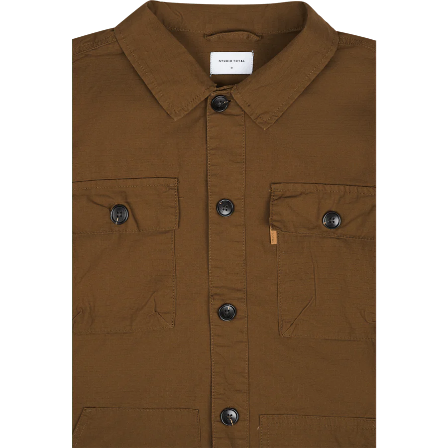 Studio Total Studio Total Ribstop Workshirt Mudd - Image 3