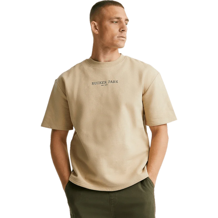 Rucker Sweat Tee Sand - Image 4