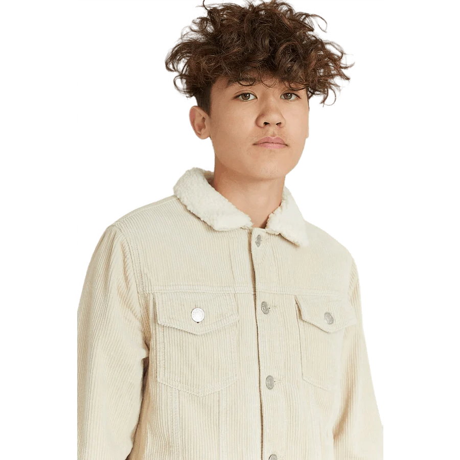 Trucker Jacket Cord Light Sand