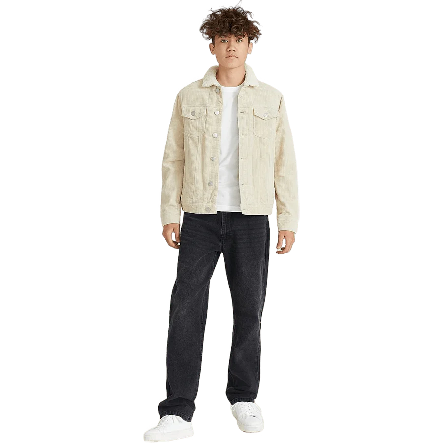 Trucker Jacket Cord Light Sand - Image 5