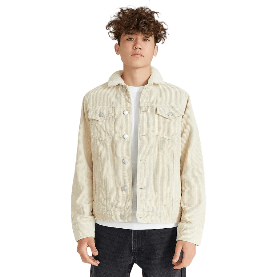 Trucker Jacket Cord Light Sand - Image 6