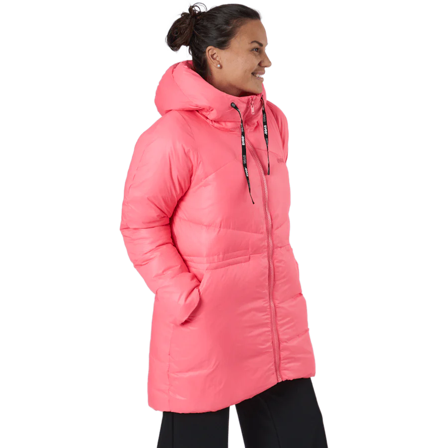 W. Mid Length Shiny Jacket Happy Pink - Image 2