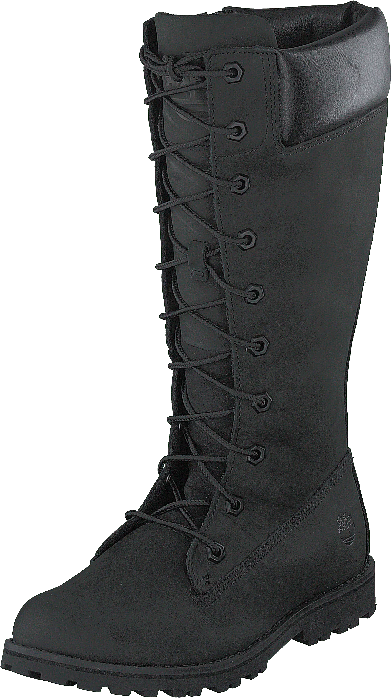 Girls Classic Tall Lace Up Wit Black - Image 3