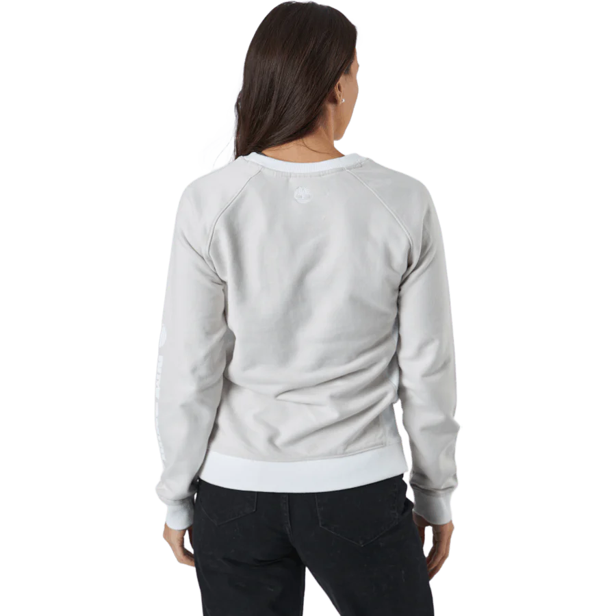 Linear Logo Sleeve Crew White Sand - Image 3
