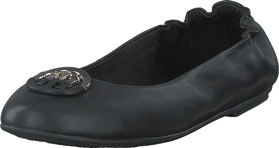 Th Basic Leather Ballerina Black - Image 3