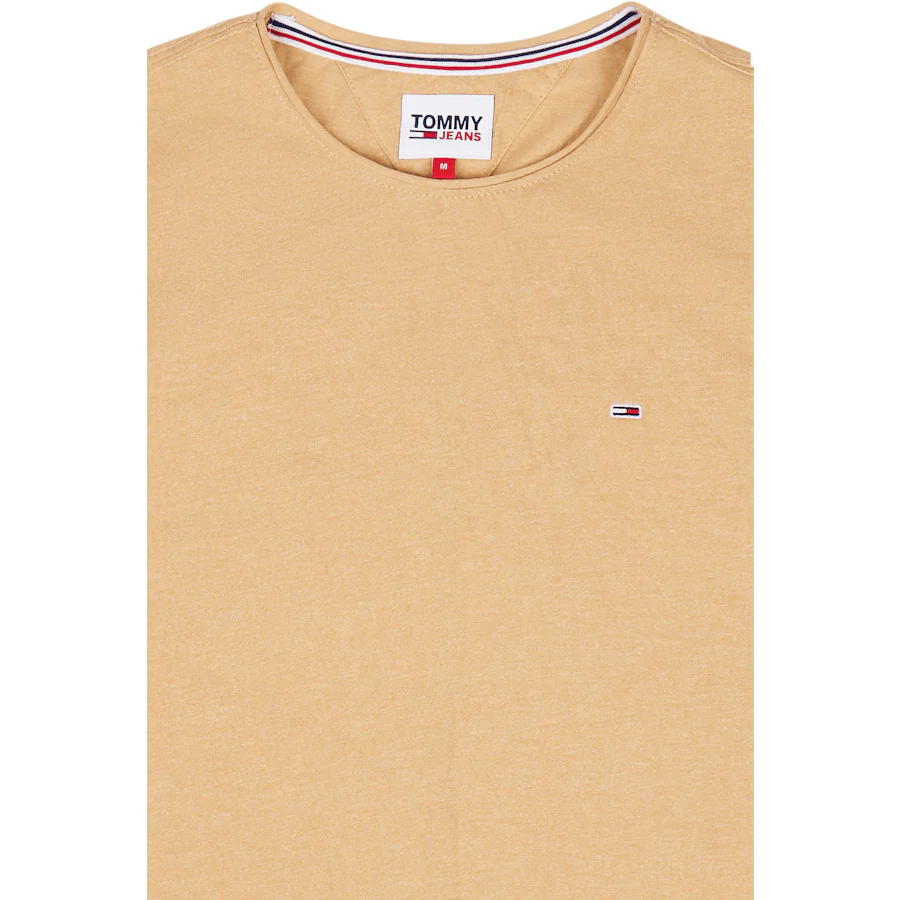 Tjm Slim Jaspe C Neck T-shirt Beige - Image 3