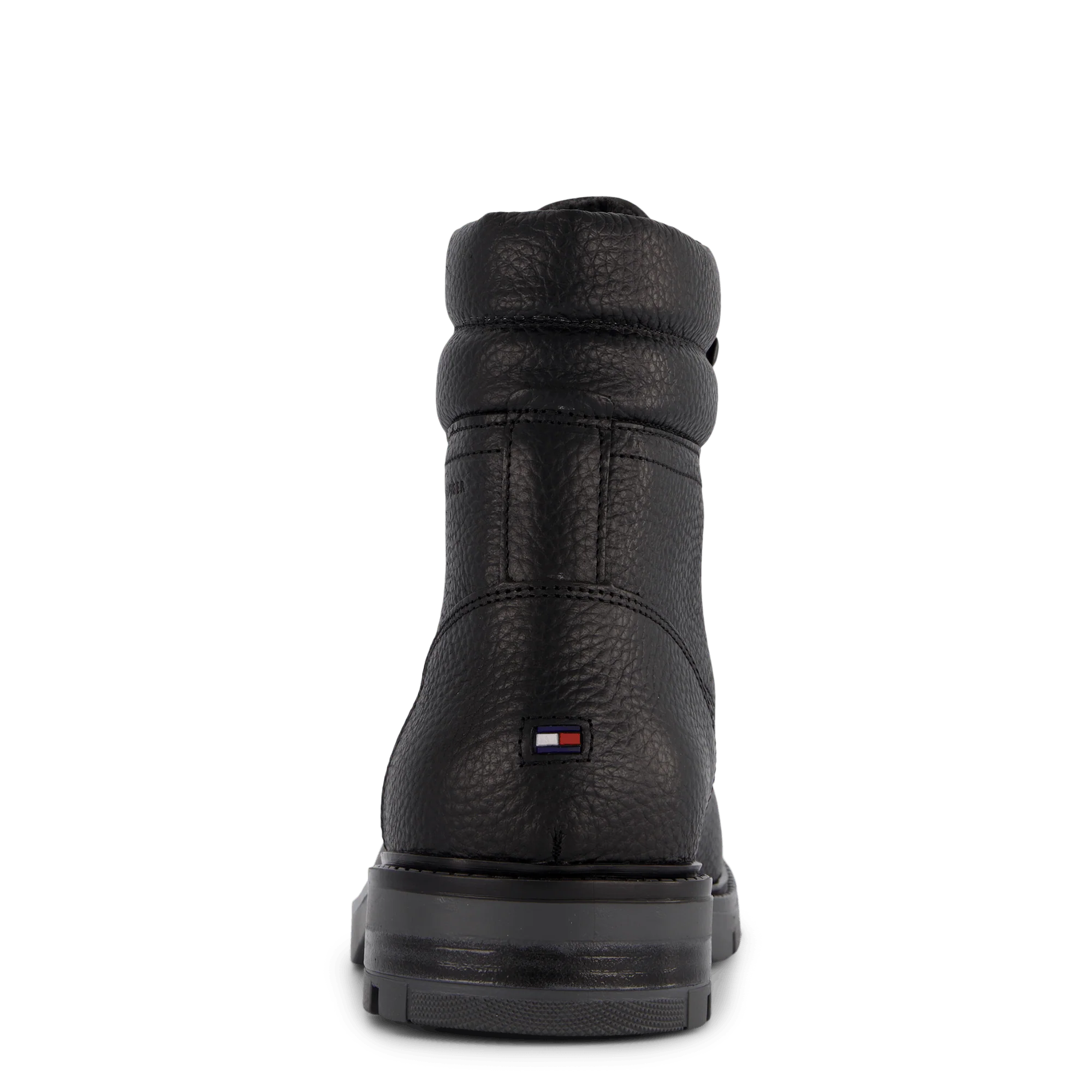 Varm Padded Hilfiger Lth Boot Black - Image 2