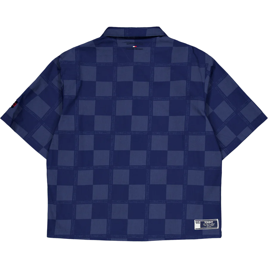 Tjcu Boxy 1985 Checkerbrd Shir Carbon Navy - Image 2
