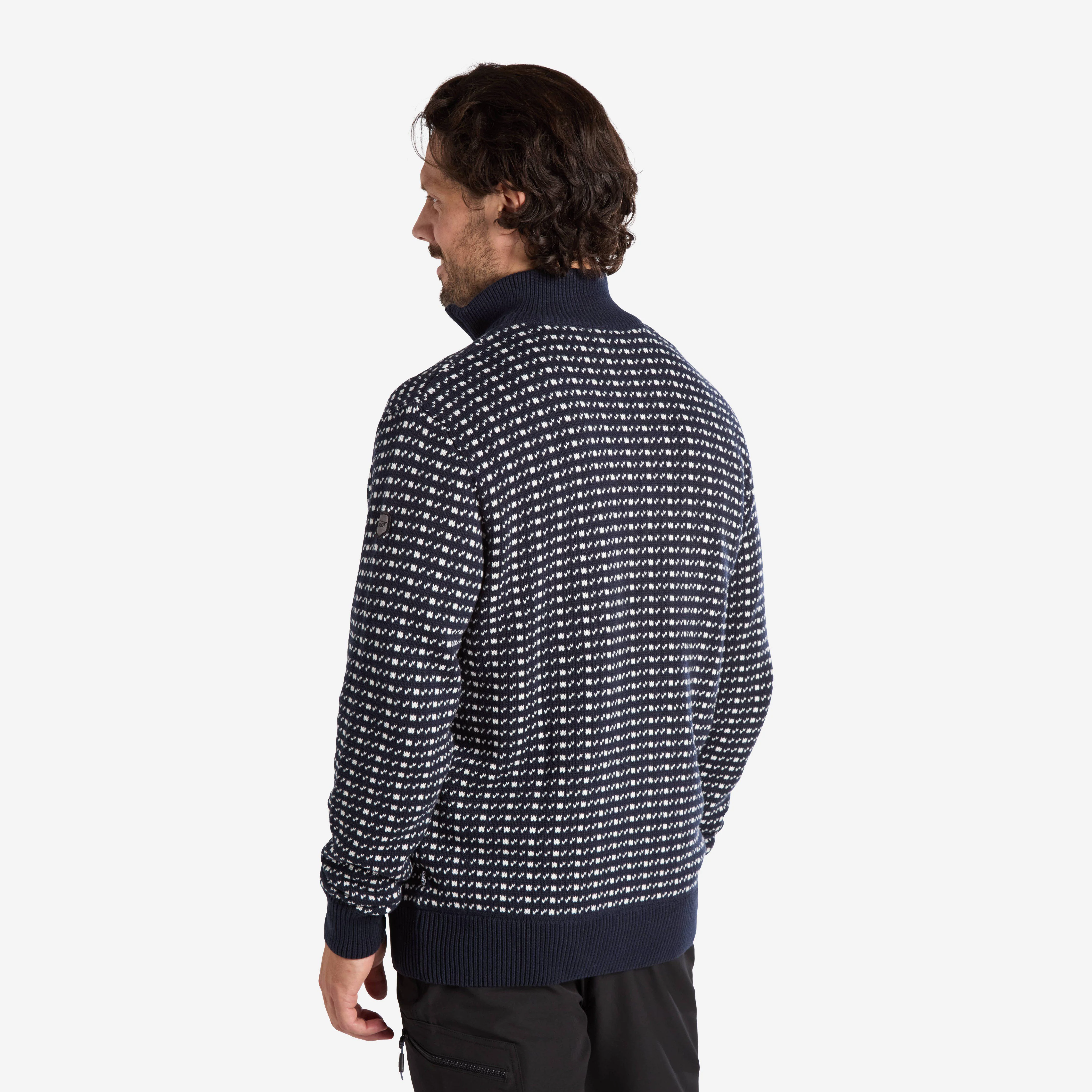 Prescott Sweater Dark Navy Knit - Image 2
