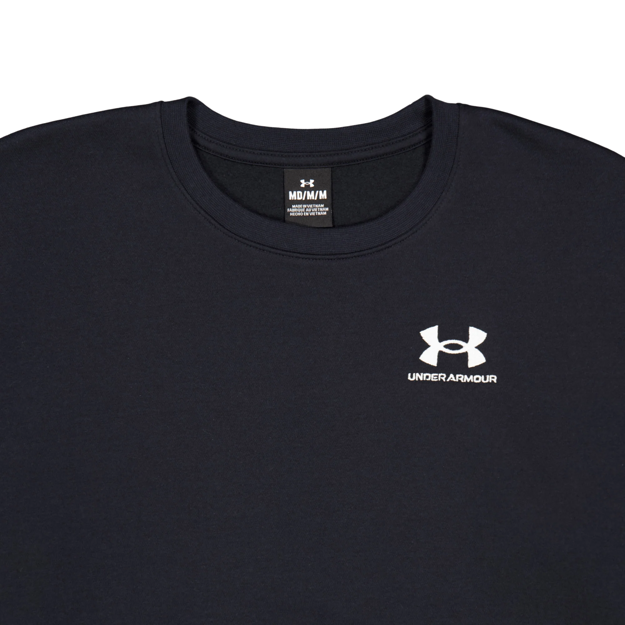 Essential Fleece Crew Black - Image 3