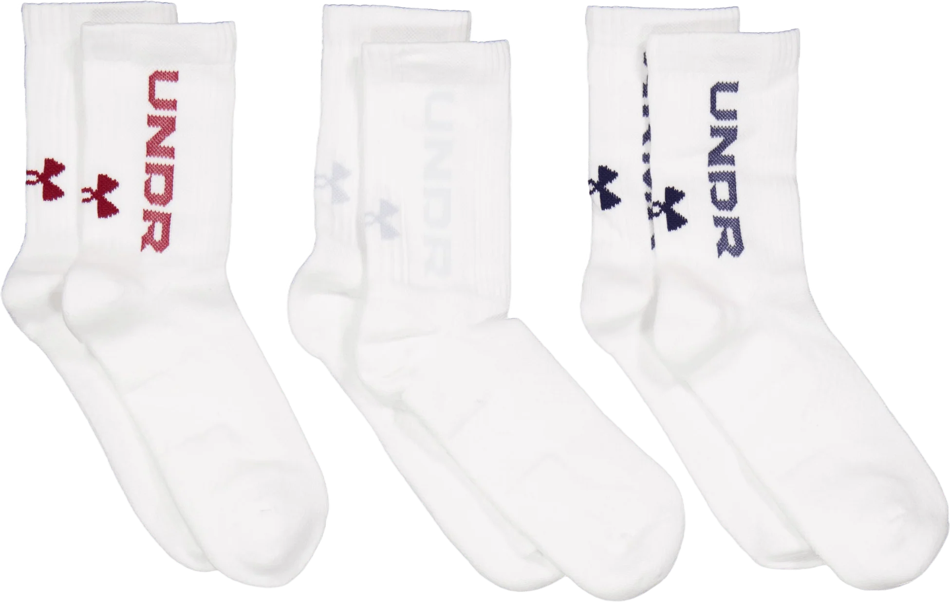 Ua 3-maker 3pk Mid-crew Mod Gray