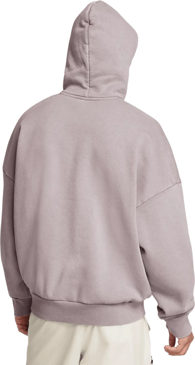 Ua Icon Hwt Flc Wash Os Hood Tetra Gray - Image 2