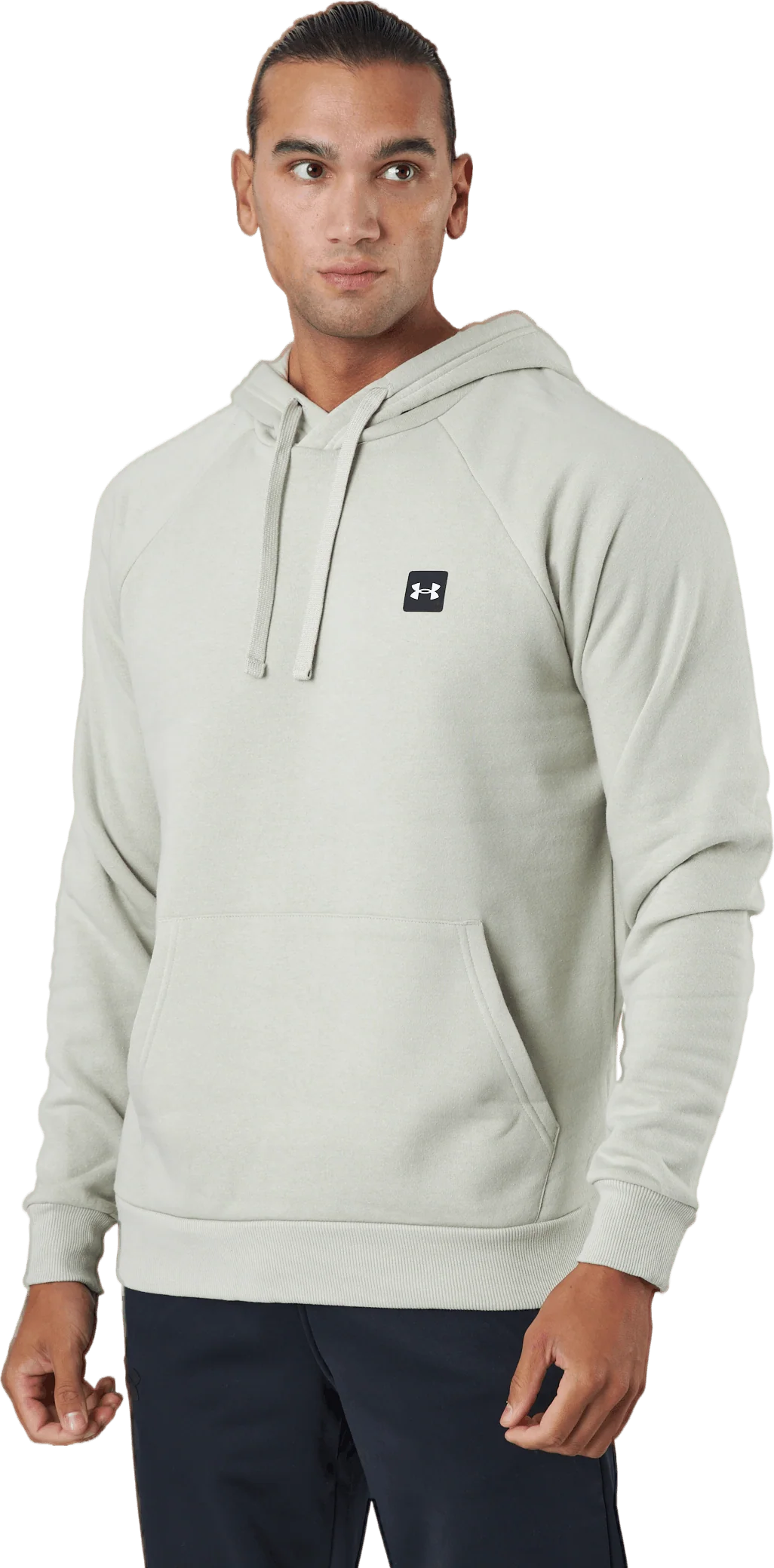 Ua Rival Fleece Hoodie Khaki Base