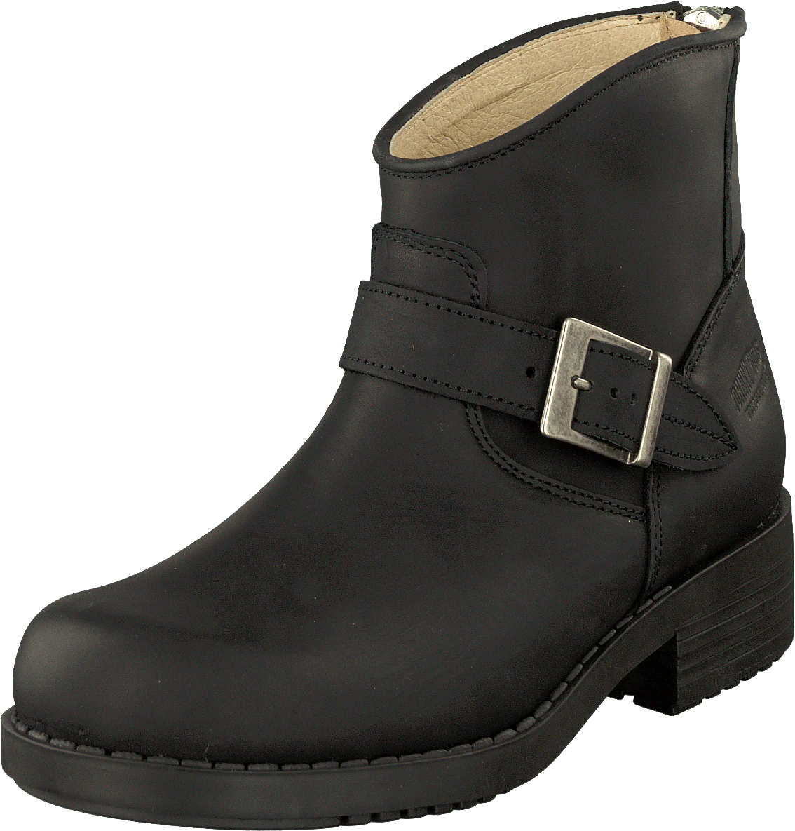 Very Low Boot Zip Back Black/Silver - Image 3