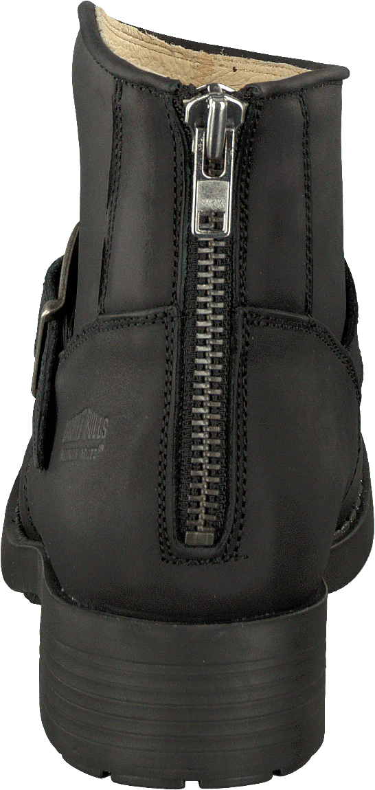 Very Low Boot Zip Back Black/Silver - Image 5