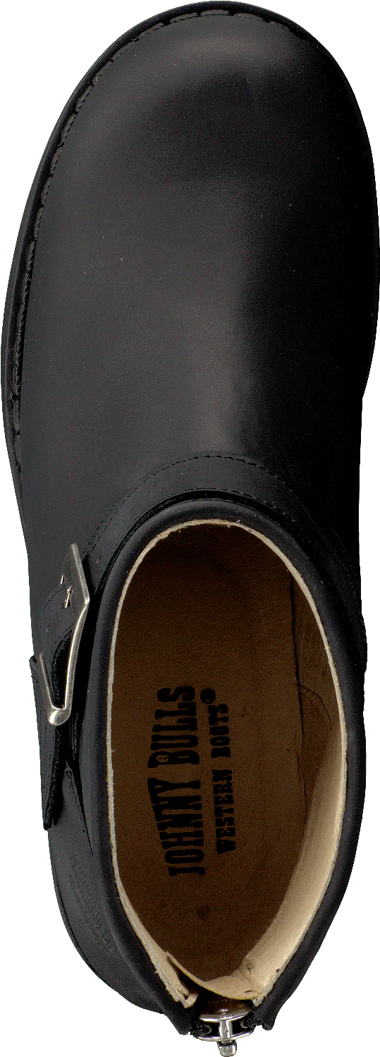Very Low Boot Zip Back Black/Silver - Image 6